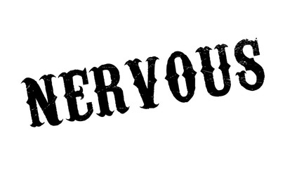 Nervous rubber stamp. Grunge design with dust scratches. Effects can be easily removed for a clean, crisp look. Color is easily changed.