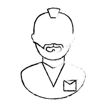 figure arrested man icon image, vector illustration