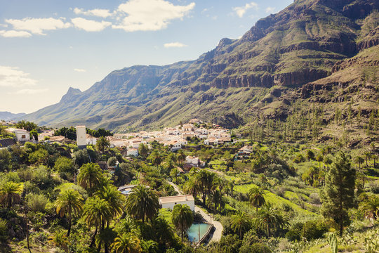 Panorama of Fataga