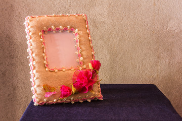 Paper picture frame still life
