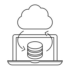 optimization database icon image design, vector illustratuion