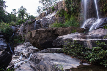 Mae Klang beauty Waterfall in Chiang Mai Province, Doi Inthanon