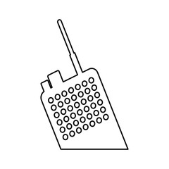 walkie talkie radio icon image vector illustration design 