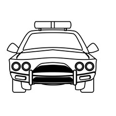 police car icon image vector illustration design 