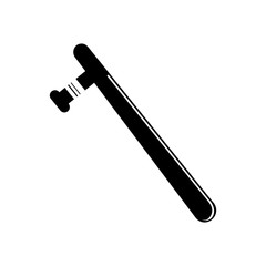 police baton  icon image vector illustration design 