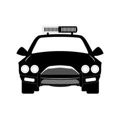 police car icon image vector illustration design 