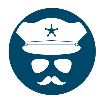 police officer icon image vector illustration design 