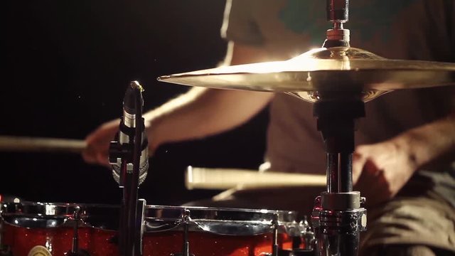 Anonymous Drummer Drumming on Stage