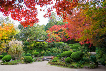 京都　詩仙堂の紅葉