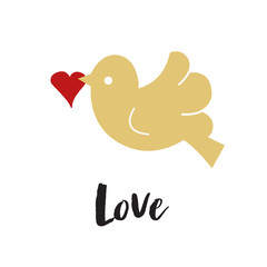 valentines day lettering card