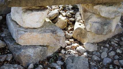 Stacked White Rocks