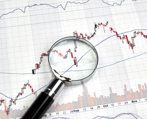 Candlestick graphs focus gap on forex chart