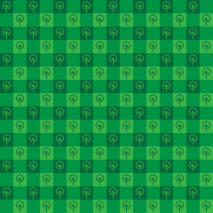 Green Concept tree Pattern - abstract background