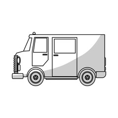 cargo truck icon over white background. vector illustration