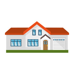 exterior house isolated icon vector illustration design