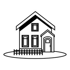 exterior house isolated icon vector illustration design