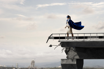 Strong and powerful as super hero . Mixed media © Sergey Nivens