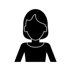 silhouette woman intelligent success vector illustration eps 10