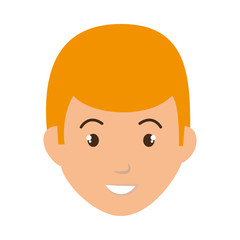 young man character icon vector illustration design