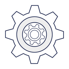 gear machine isolated icon vector illustration design