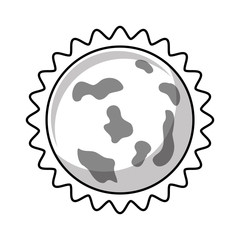 astronomical sun isolated icon vector illustration design