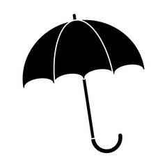 silhouette umbrella accessory vector illustration eps 10