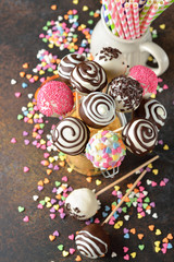 Various cake pops