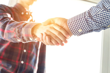 business people handshaking