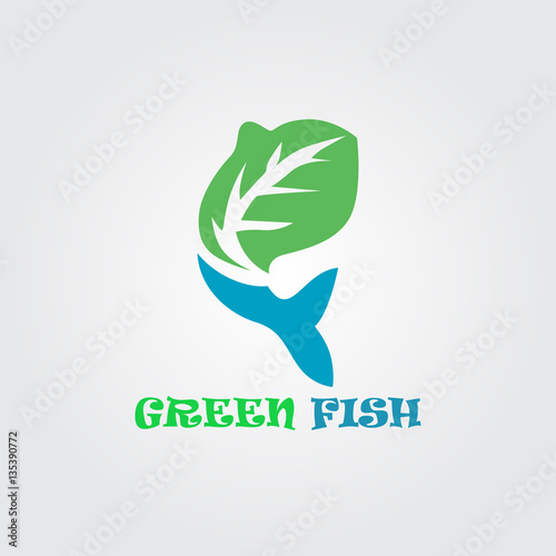 "Green fish logo" Stockfotos und lizenzfreie Vektoren auf