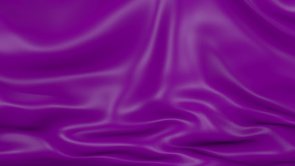 3D Illustration Abstract Purple Background Cloth