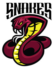 Naklejka premium cobra snake mascot