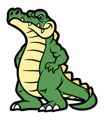 Obraz premium postać z kreskówki krokodyla