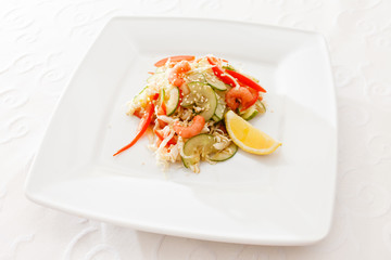 salad with chicken