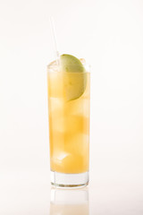 cocktail on the white background