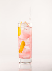 cocktail on the white background