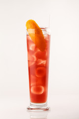 cocktail on the white background