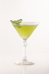 cocktail on the white background