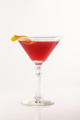 cocktail on the white background