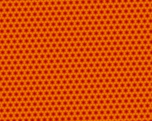 Abstract red and orange triangle and star pattern