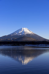 精進湖の逆さ富士