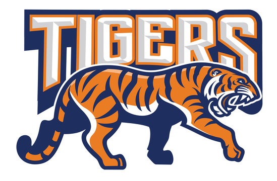 tiger in sport mascot style