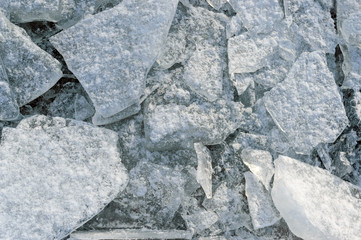 Chunks of ice closeup. Background texture.