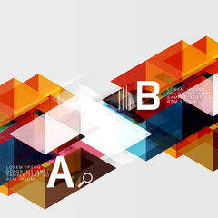 Transparent overlapping triangles