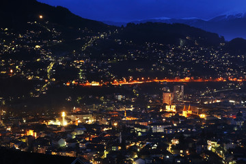 Panoramic view of Sarajevo. Bosnia and Herzegovina 