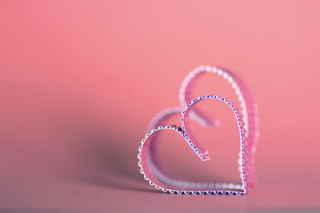 heart shape paper red