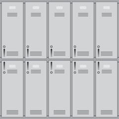 School or changing room lockers