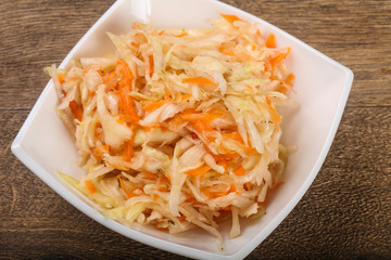 Raw pickled cabbage