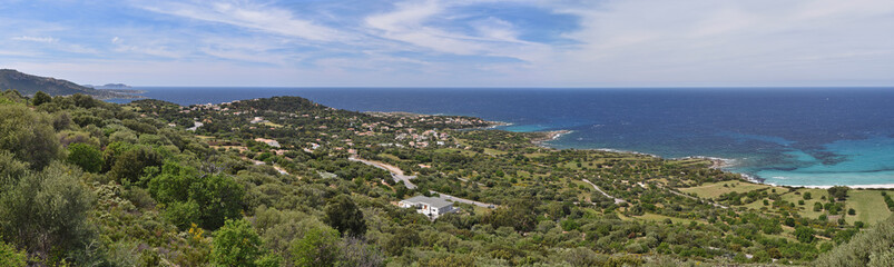 Naklejka na ściany i meble Corsican coast Balagne