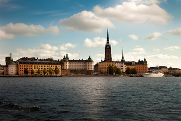 Amazing views of the old town (Gamla Stan) of Stockholm, Sweden