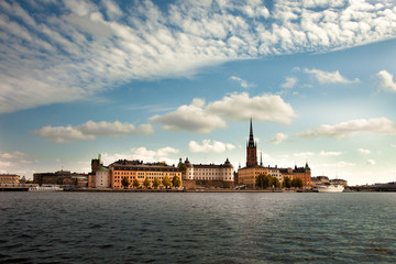 Fototapeta na wymiar Amazing views of the old town (Gamla Stan) of Stockholm, Sweden